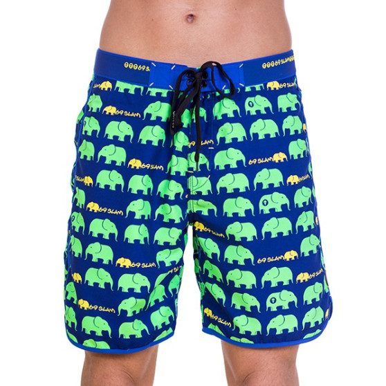 Meeste ujumisriided 69SLAM Short Boardshortid Medium Elephant Green