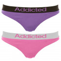 2PACK naiste stringid  lilla roosa Addicted