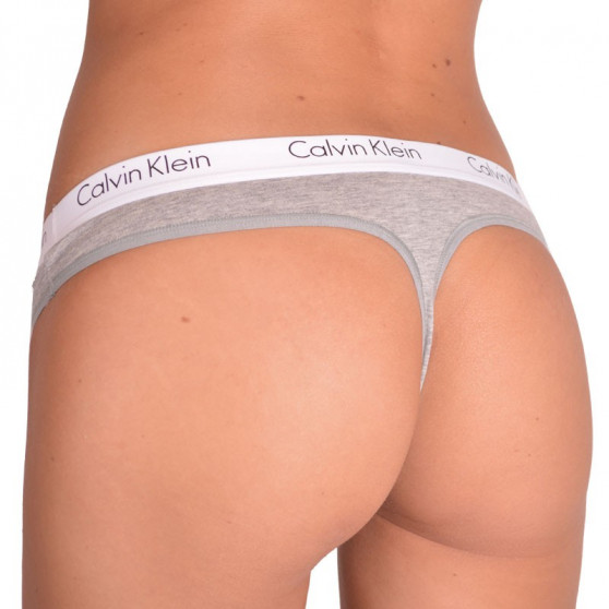 2PACK naiste stringid Calvin Klein hall (QD3583E-020)