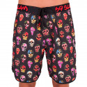 Meeste ujumisriided 69SLAM Short Boardshort Medium hibiscus skull black