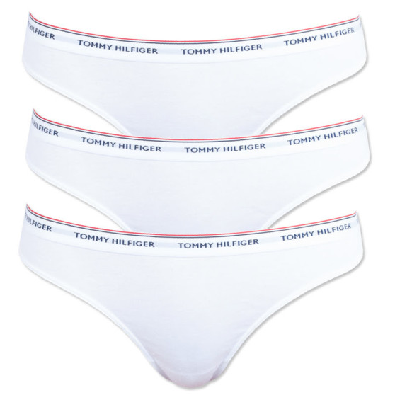 3PACK naiste stringid Tommy Hilfiger valge (UW0UW00048 100)