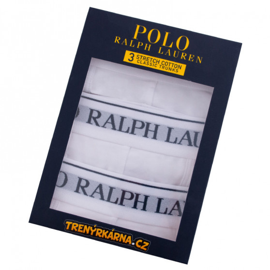 3PACK meeste bokserid Ralph Lauren valge (714513424001)