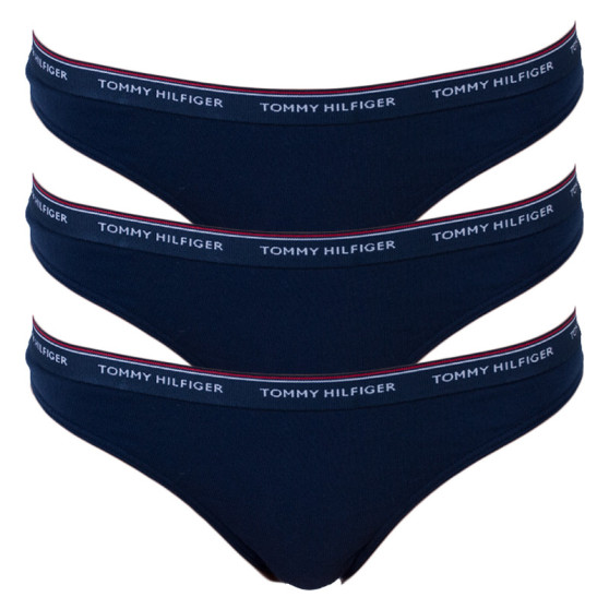 3PACK naiste stringid Tommy Hilfiger tumesinine (UW0UW00048 416)