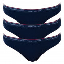 3PACK naiste stringid Tommy Hilfiger tumesinine (UW0UW00048 416)