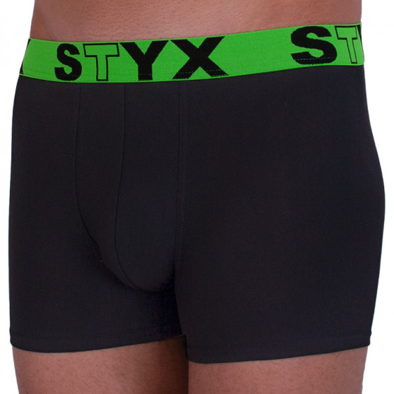 Meeste bokserid Styx sportlik elastne must (G965)