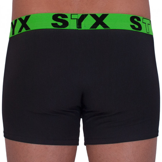 Meeste bokserid Styx sportlik elastne must (G965)