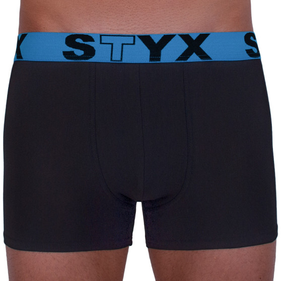 Meeste bokserid Styx sportlik elastne must (G966)