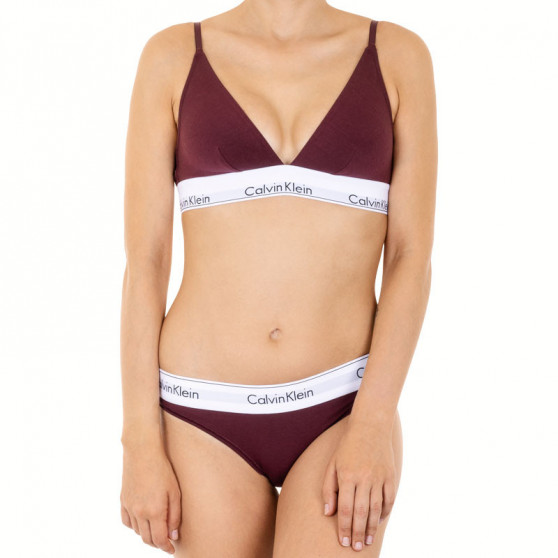 Naiste stringid Calvin Klein burgundiapunased (F3786E-MDO)