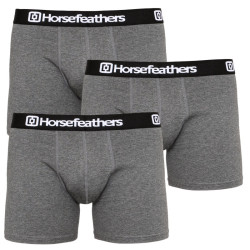 3PACK meeste bokserid Horsefeathers Dynasty heather anthracite (AM067B)