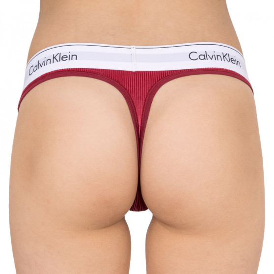 Naiste stringid Calvin Klein burgundiapunased (QF5512E-2XV)