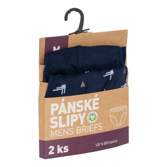 2PACK Meeste aluspüksid Molvy sinine (KP-072-SBU)