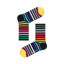 Sokid Happy Socks Athletic Striped Mid High sokid (ATSTR14-9300)