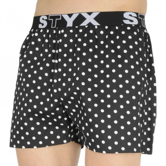 Meeste bokserid Styx art sportlik kummi polka dots (B1055)