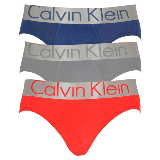 3PACK meeste aluspüksid Calvin Klein mitmevärvilised (NB2452A-KHX)