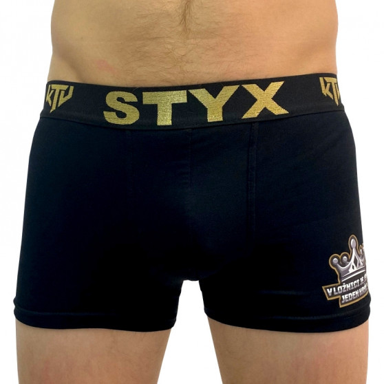 Meeste bokserid Styx / KTV sports rubber must - must kummi (GTCK960)