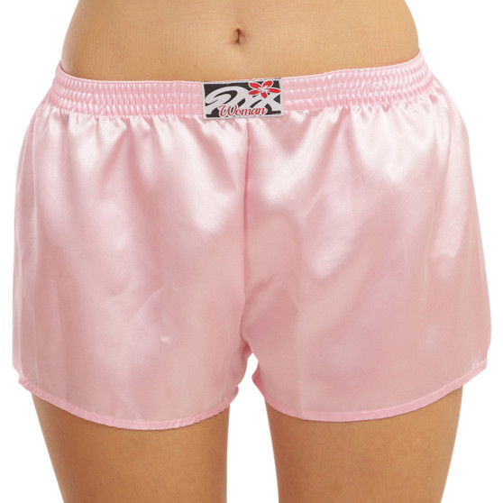 Naiste bokserid Styx classic rubber satin pink (L1160)