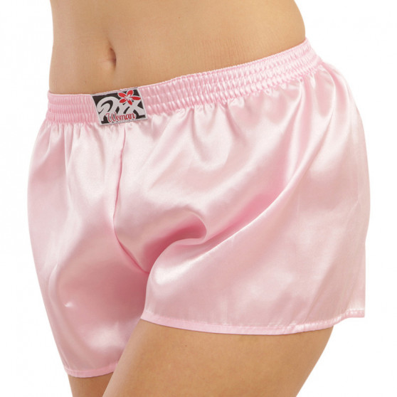 Naiste bokserid Styx classic rubber satin pink (L1160)