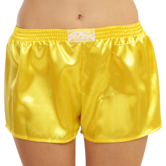 Naiste bokserid Styx classic rubber satin yellow (L1068)