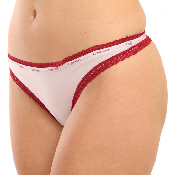 3PACK naiste stringid Calvin Klein mitmevärvilised (QD3802E-W4Z)