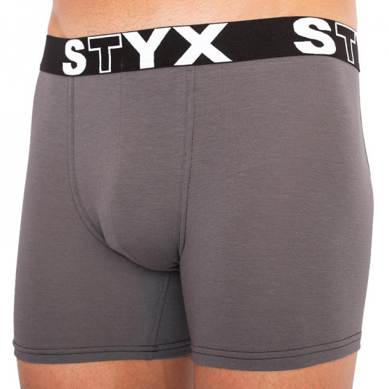 3PACK meeste bokserid Styx pikad sportlikud elastsed mitmevärvilised püksid (U9626763)