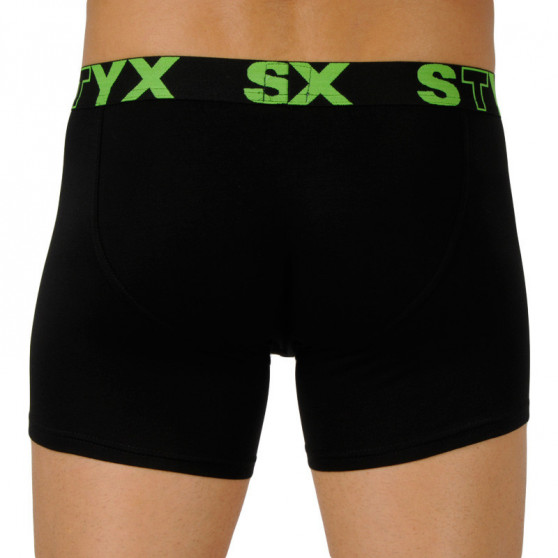 3PACK meeste bokserid Styx pikad sportlikud elastsed mitmevärvilised püksid (U9626763)