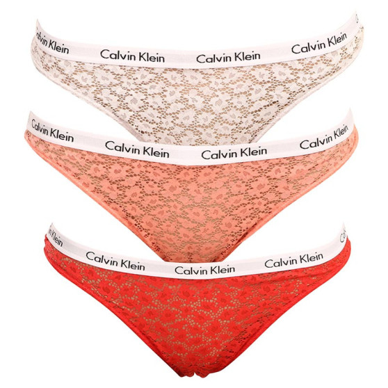 3PACK Naiste Brasiilia aluspüksid Calvin Klein mitmevärvilised (QD3925E-W5F)