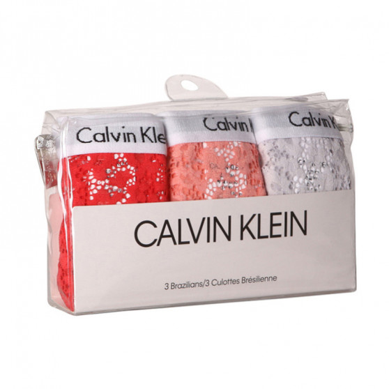 3PACK Naiste Brasiilia aluspüksid Calvin Klein mitmevärvilised (QD3925E-W5F)