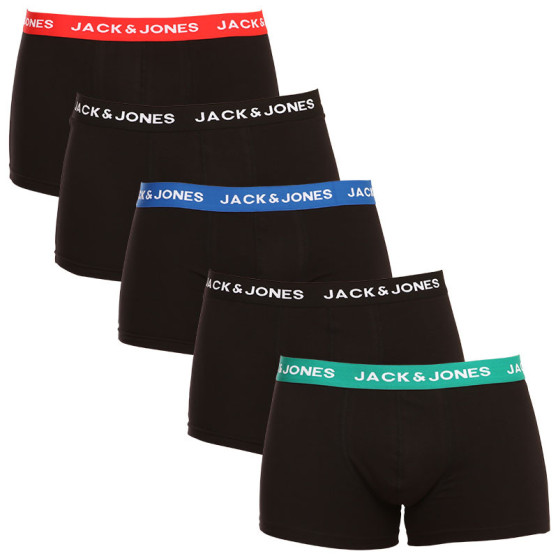 5PACK meeste bokserid Jack and Jones mustad (12142342 - blue/black)