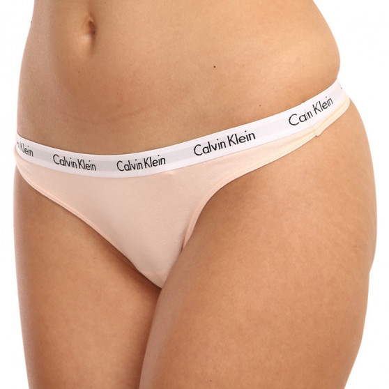 3PACK naiste stringid Calvin Klein ülevärvilised mitmevärvilised (QD3800E-13X)