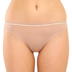 Naiste stringid Calvin Klein beež (QD3763E-7NS)