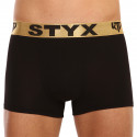 Meeste bokserid Styx / KTV sports elastic must - kuldne elastne elastne (GTZ960)