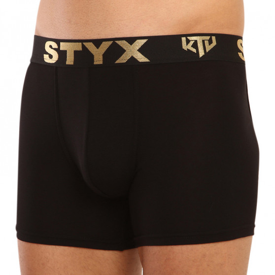 Meeste bokserid Styx / KTV long sport elastic black - must elastne - must elastne (UTC960)