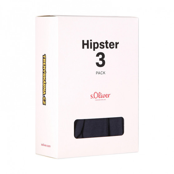 3PACK meeste bokserid S.Oliver tumesinised püksid (JH-34H-18617715)