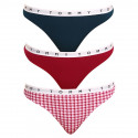 3PACK naiste stringid Tommy Hilfiger mitmevärvilised (UW0UW02521 0XR)