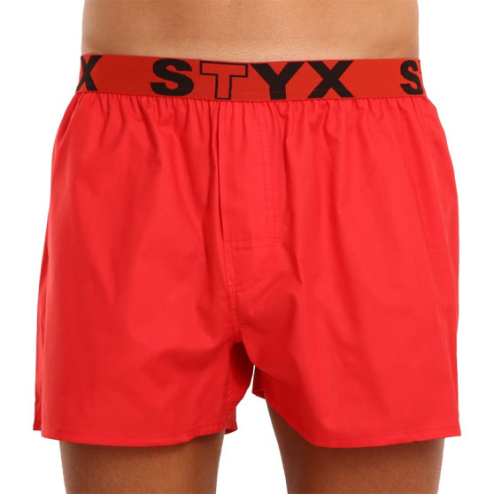 Meeste bokserid Styx sport rubber red (B1064)