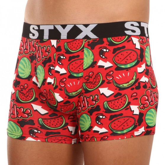 Meeste bokserid Styx long art sports rubber melons (U1459)