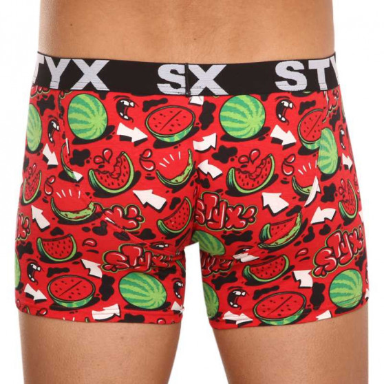 Meeste bokserid Styx long art sports rubber melons (U1459)