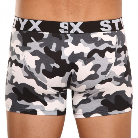 Meeste bokserid Styx long art sports rubber camouflage (U1457)