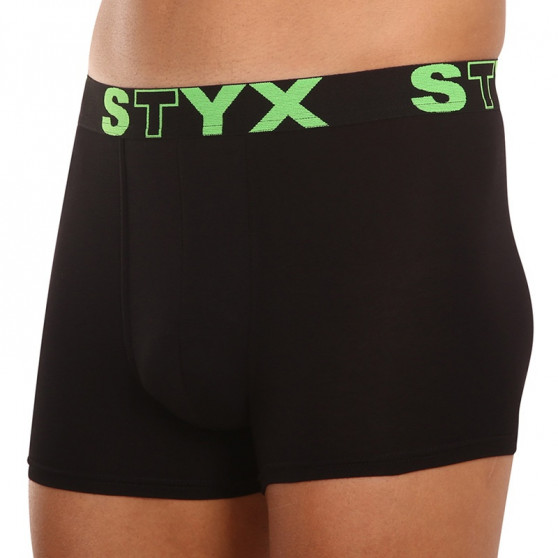 Meeste bokserid Styx sportlik elastne must (G962)