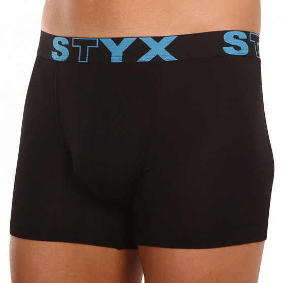 Meeste bokserid Styx long sport elastic black (U961)