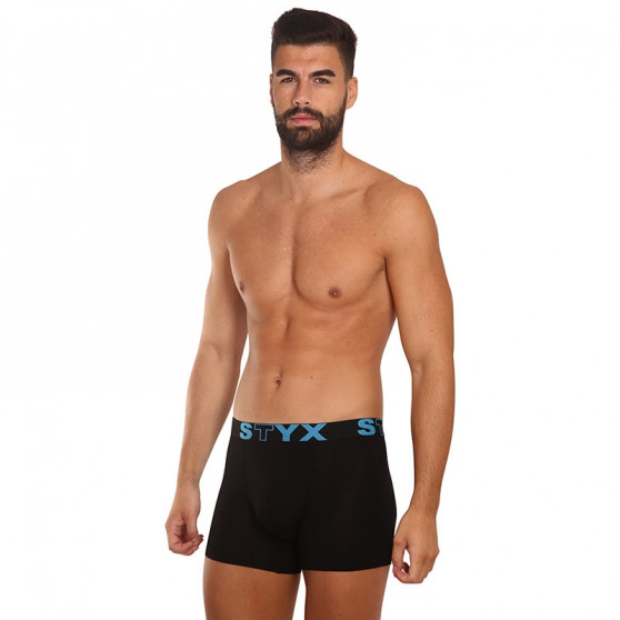 Meeste bokserid Styx long sport elastic black (U961)