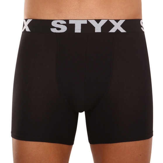 Meeste bokserid Styx long sport elastic black (U960)