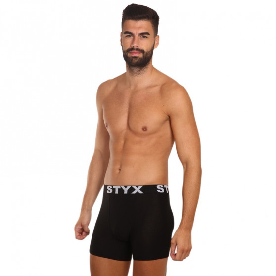 Meeste bokserid Styx long sport elastic black (U960)