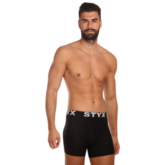 Meeste bokserid Styx long sport elastic black (U960)