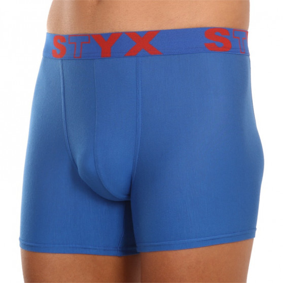 Meeste bokserid Styx long sport elastic blue (U967)