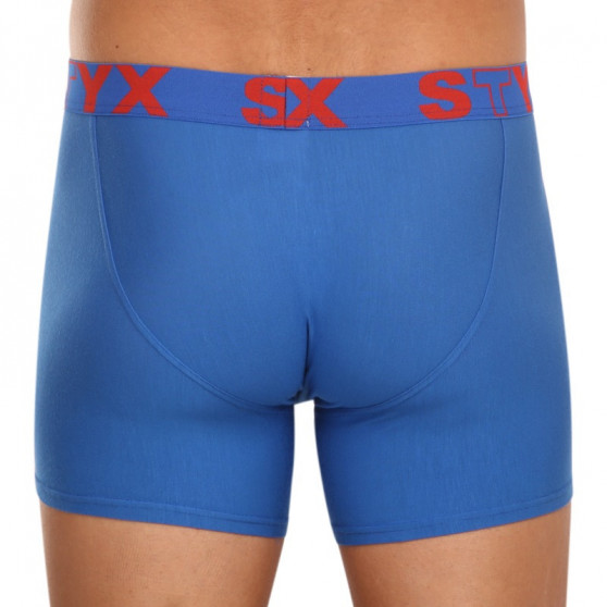 Meeste bokserid Styx long sport elastic blue (U967)