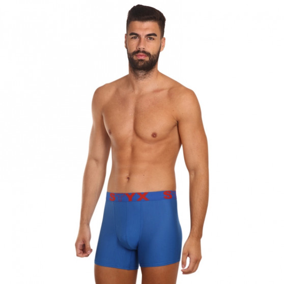 Meeste bokserid Styx long sport elastic blue (U967)