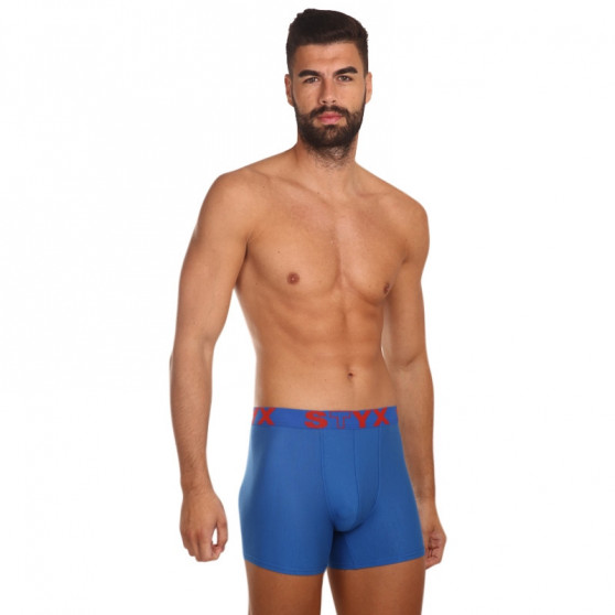 Meeste bokserid Styx long sport elastic blue (U967)