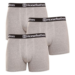 3PACK meeste bokserid Horsefeathers Dynasty heather grey (AM067C)