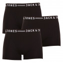 3PACK meeste bokserid Jack and Jones mustad (12081832 - black/black)